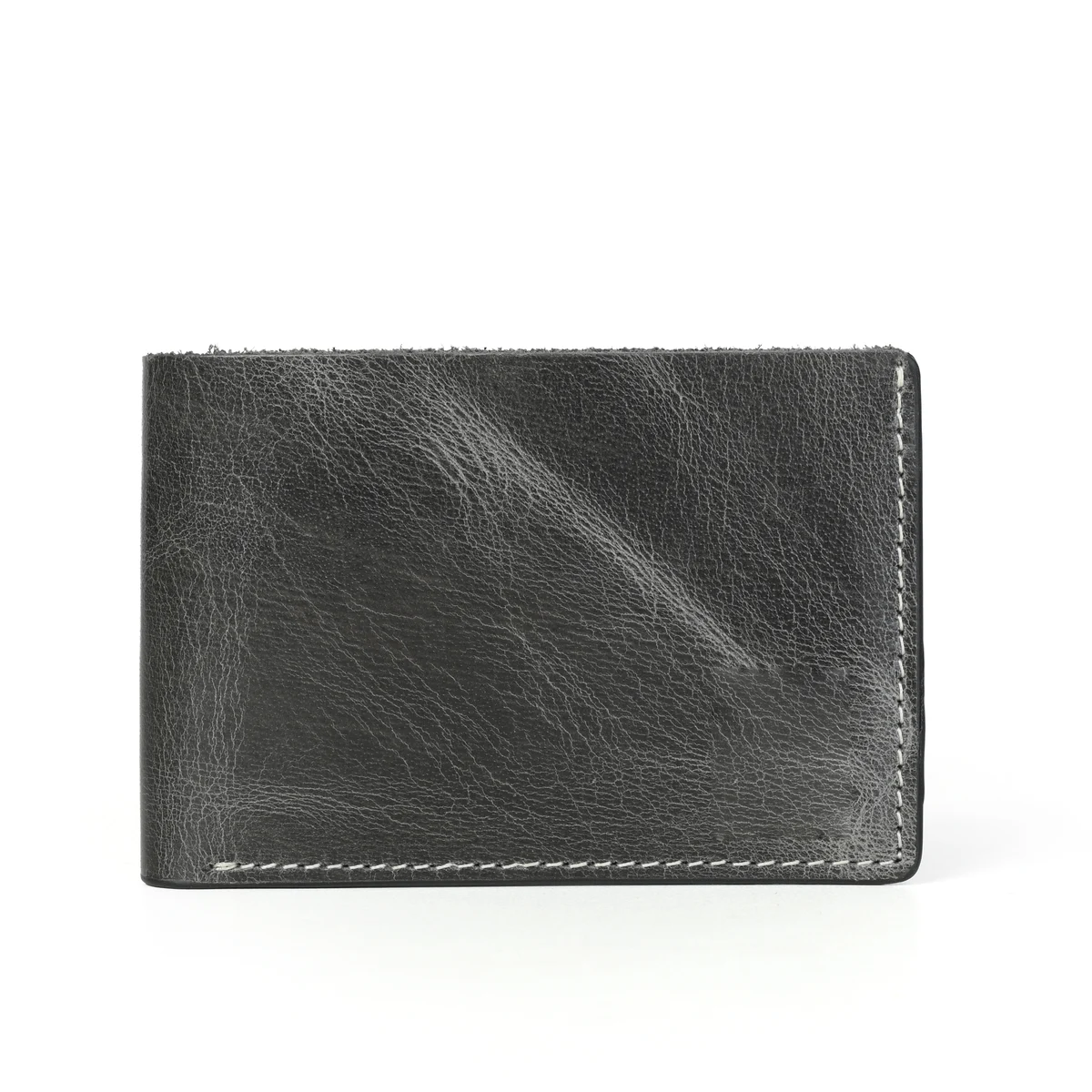 Raw Slim Bifold – Charcoal – genuine leather, wholesale from Charlie International India