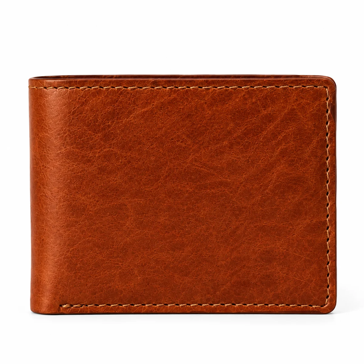 Cognac Slim Bifold – genuine leather, wholesale from Charlie International India