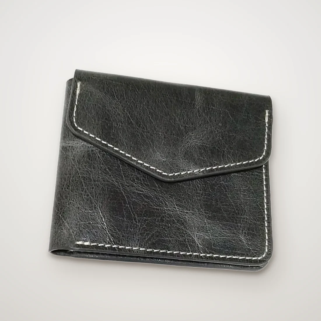 Crunch Envelope Wallet – Grey – genuine leather, wholesale from Charlie International India